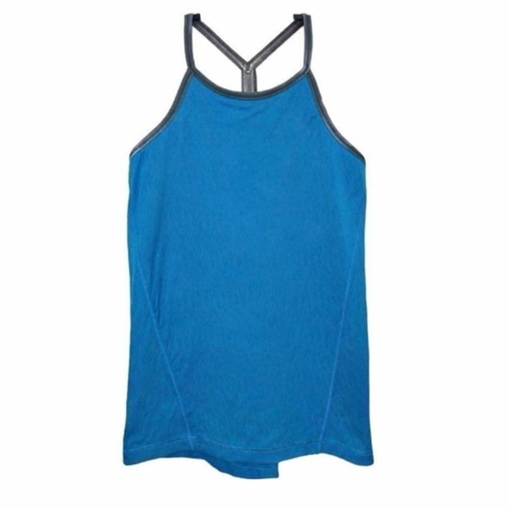 Ivivva Blue Power Y Tank with Multicolor Back